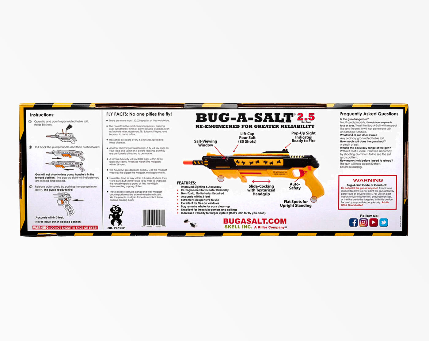Bug-A-Salt 2.5 ëmgedréint Giel Combo Pack